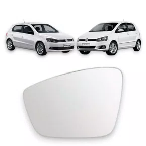Lente C/Base Refil Retrovisor Gol G6/ Fox Golf UP! Esquerdo
