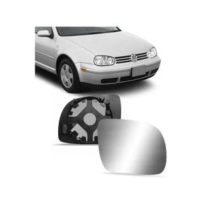 Lente C/ Base Refil Retrovisor Gol Parati Saveiro G3 G4 Golf 1999 a 2014 Pequeno Direito Caroneiro METAGAL