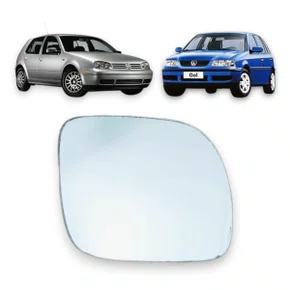 Lente C/Base Refil Retrovisor Gol Saveiro G3 G4 Golf Direito