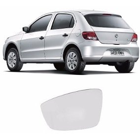 Lente C/ Base Refil Retrovisor Gol Voyage Saveiro G5 2008 a 2011 Esquerdo Motorista METAGAL