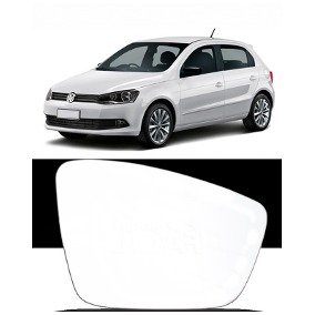 Lente C/ Base Refil Retrovisor Gol Voyage Saveiro G6 G7 G8 Fox Golf UP! 2013 a 2021 Direito Caroneiro METAGAL