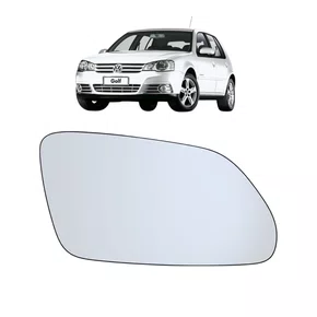 Lente C/ Base Refil Retrovisor Golf 2007 a 2011 Direito