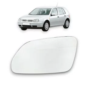 Lente C/ Base Refil Retrovisor Golf 2007 a 2011 Esquerdo