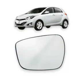 Lente C/Base Refil Retrovisor HB20 Elantra Esquerdo