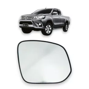 Lente C/ Base Refil Retrovisor Hilux 2016 a 2020 Direito