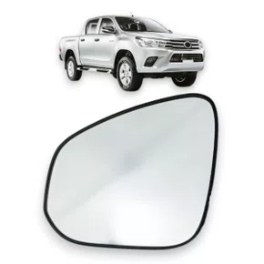 Lente C/ Base Refil Retrovisor Hilux 2016 a 2020 Esquerdo