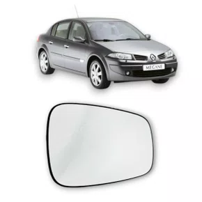 Lente C/ Base Refil Retrovisor Megane 2006 a 2011 Direito
