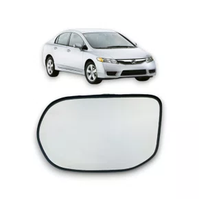 Lente C/Base Refil Retrovisor New Civic 2006 a 2011 Direito