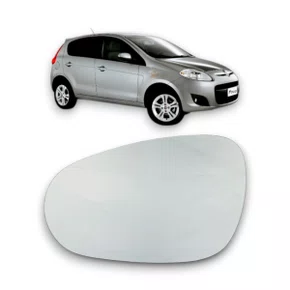 Lente C/Base Refil Retrovisor Palio Grand Siena Mobi Esquerdo