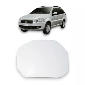 Lente C/Base Refil Retrovisor Palio Weekend Strada Idea Adventure Locker Esquerdo