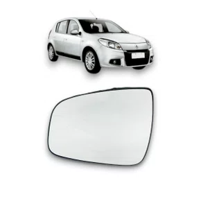Lente C/ Base Refil Retrovisor Sandero Logan Esquerdo