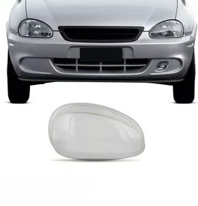 Lente Farol Corsa Pick Up Wagon Hatch Sedan Wind Classic 2000 Até 2010 Lente Liza Plastico Direita Passageiro