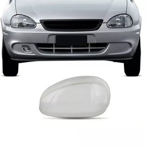 Lente Farol Corsa PickUp Wagon Hatch Sedan Classic 00 A 10 Lente Liza Esquerda Motorista