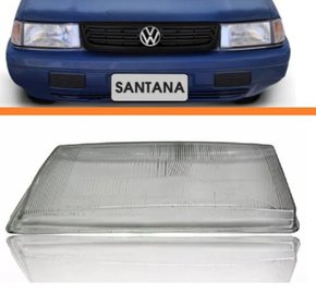 Lente Farol Santana Quantum 91 a 96 Vidro Esquerda Motorista