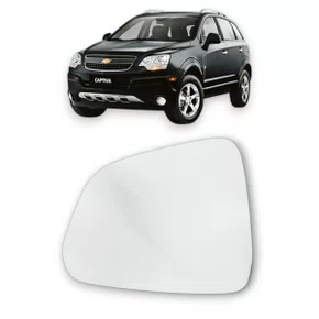 Lente Refil Retrovisor Captiva 2008 a 2017 Lado Esquerdo Motorista FLABEG