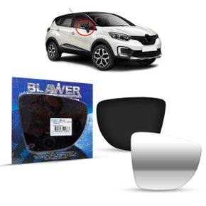 Lente Refil Retrovisor Captur 2016 a 2022 Lado Direito Caroneiro BLAWER