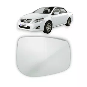 Lente Refil Retrovisor Corolla 2009 a 2013 Lado Direito Passageiro BLAWER 