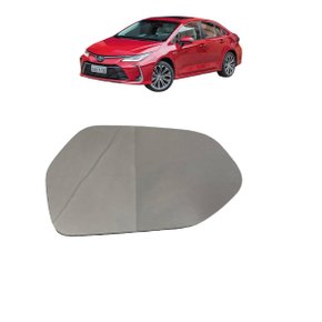 Lente Refil Retrovisor Corolla 2020 a 2023 Lado Direito Caroneiro FLABEG