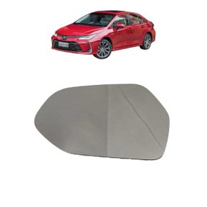 Lente Refil Retrovisor Corolla 2020 a 2023 Lado Esquerdo Motorista FLABEG