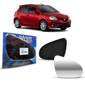 Lente Refil Retrovisor Corolla Etios 2014 a 2019 Lado Direito Passageiro BLAWER