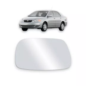 Lente Refil Retrovisor Corolla Fielder 2003 a 2008 Esquerdo