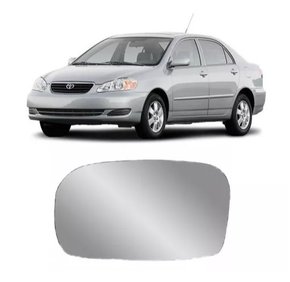 Lente Refil Retrovisor Corolla Fielder 2003 a 2008 Lado Esquerdo Motorista FLABEG