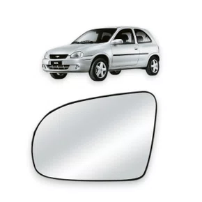 Lente Refil Retrovisor Corsa Classic 1994 a 2014 Esquerdo