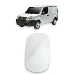 Lente Refil Retrovisor Doblo 2001 a 2020 Lado Esquerdo