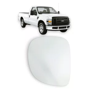 Lente Refil Retrovisor F250 1998 a 2012 Esquerdo