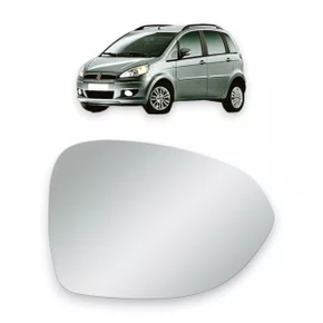 Lente Refil Retrovisor Fiat Idea 2011 a 2017 Lado Direito