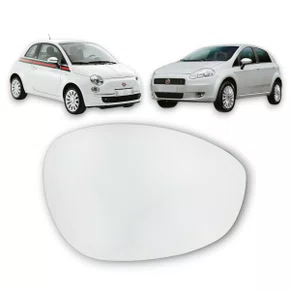 Lente Refil Retrovisor Fiat  Punto Linea Fiat 500 Direito