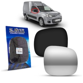 Lente Refil Retrovisor Fiorino 2014 a 2020 Lado Esquerdo Motorista BLAWER 