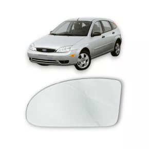 Lente Refil Retrovisor Focus 2000 a 2008 Lado Esquerdo