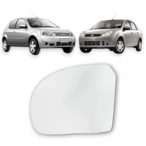 Lente Refil Retrovisor Ford Ká Fiesta 2008 a 2014 Esquerdo