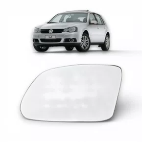 Lente Refil Retrovisor Golf 2007 a 2012 Lado Esquerdo