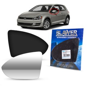 Lente Refil Retrovisor Golf 2015 a 2019 Lado Esquerdo Motorista BLAWER 