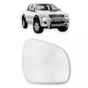 Lente Refil Retrovisor Hilux 2005 a 2011 Lado Direito Passageiro FLABEG