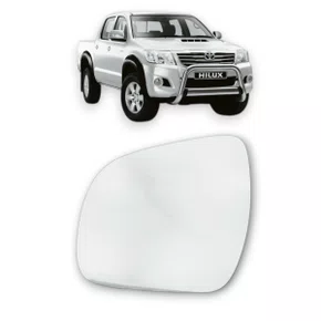 Lente Refil Retrovisor Hilux 2005 a 2011 Lado Esquerdo