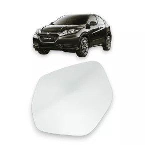 Lente Refil Retrovisor Honda HRV 2015 a 2019 Lado Esquerdo