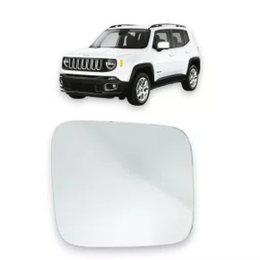 Lente Refil Retrovisor Jeep Renegade 2015 a 2023 Esquerdo