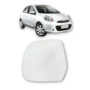 Lente Refil Retrovisor March Versa 2011 a 2019 Esquerdo
