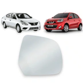 Lente Refil Retrovisor March Versa 2011 a 2019 Lado Direito