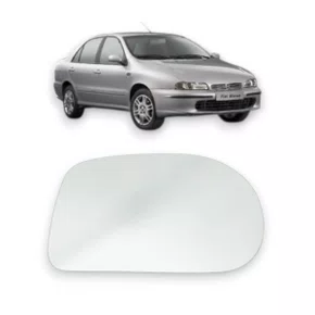 Lente Refil Retrovisor Marea 1998 a 2007 Lado Direito