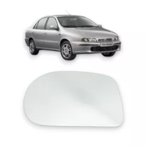 Lente Refil Retrovisor Marea 1998 a 2007 Lado Esquerdo