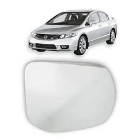 Lente Refil Retrovisor New Civic 2007 a 2011 Lado Direito