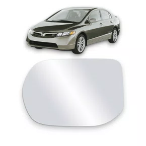 Lente Refil Retrovisor New Civic 2007 a 2011 Lado Esquerdo