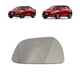 Lente Refil Retrovisor Onix 2020 a 2024 Lado Esquerdo Motorista FLABEG