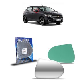 Lente Refil Retrovisor Onix Prisma 2012 a 2016 Lado Direito Passageiro BLAWER 
