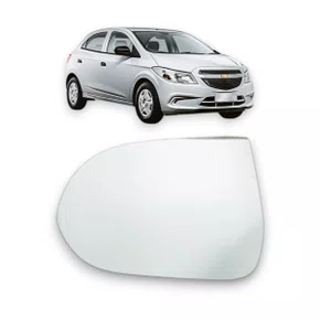 Lente Refil Retrovisor Onix Prisma 2012 a 2016 Lado Esquerdo