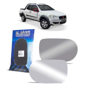 Lente Refil Retrovisor Palio Fire Economy Celebration ELX Siena Strada 2011 a 2016 Lado Direito Passageiro BLAWER 